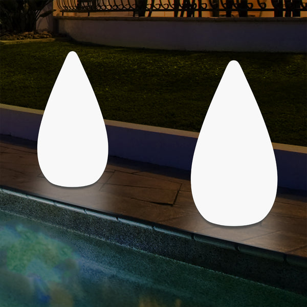 37cm udendørs Dråbeformet LED Have Terrasse Lampe, Designer Lampe
