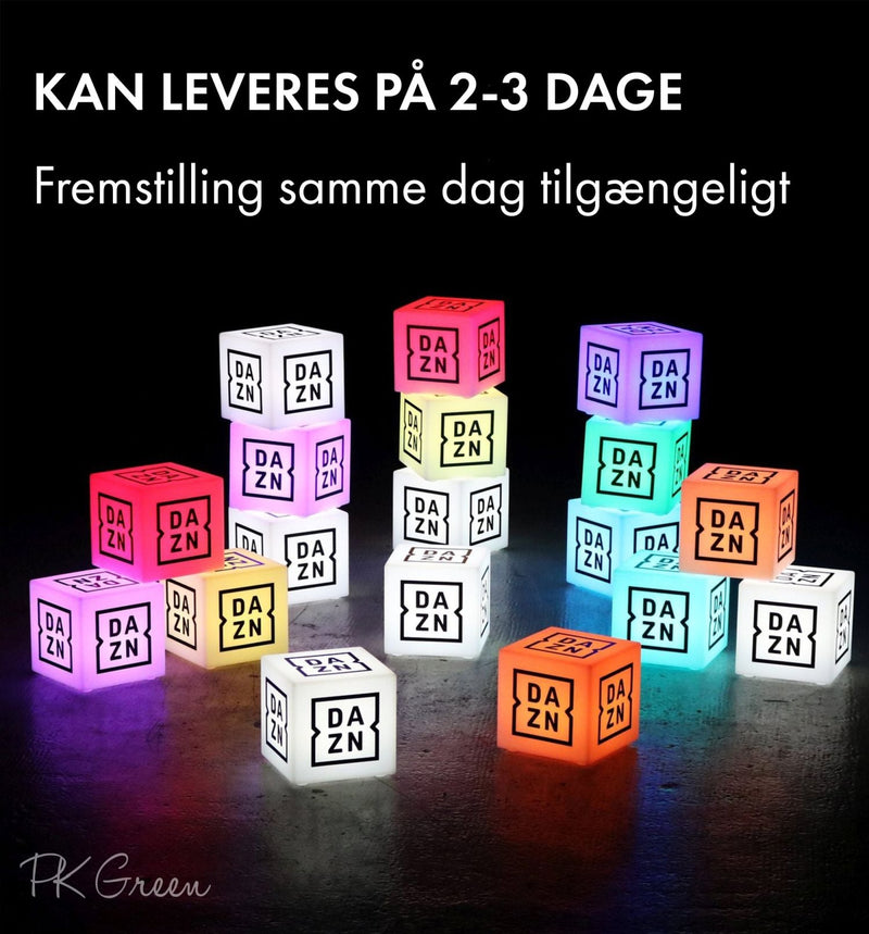 LED Bordlampe Eget Design, Rund Lysskilt Valgfrit Logo, Fritstående Flot Lyskasse